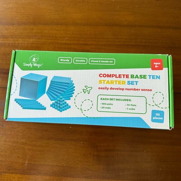Simply Magic Base Ten Starter Set Homeschool Math Tools - Picture 1 of 3